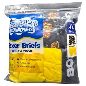 New Spongebob Squarepants Boxer Brief Set Of 2 Nickelodeon Mens Xtra Large 39-42